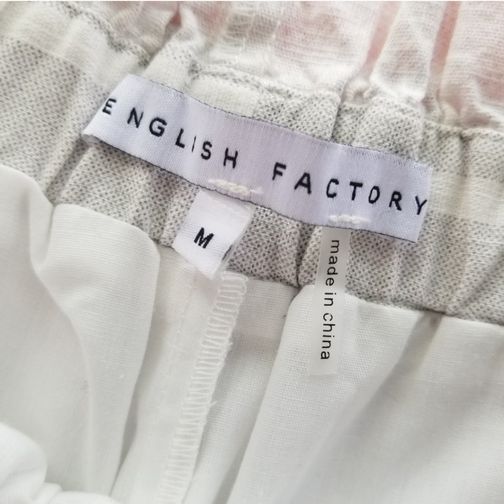 ENGLISH FACTORY Cropped Ruffle Pants - Picture 6 of 7
